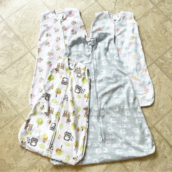 Bundle of 4 Halo Sleep Sacks Fleece Unisex Sizes Small, Medium, XL, 0-24months - Picture 1 of 8